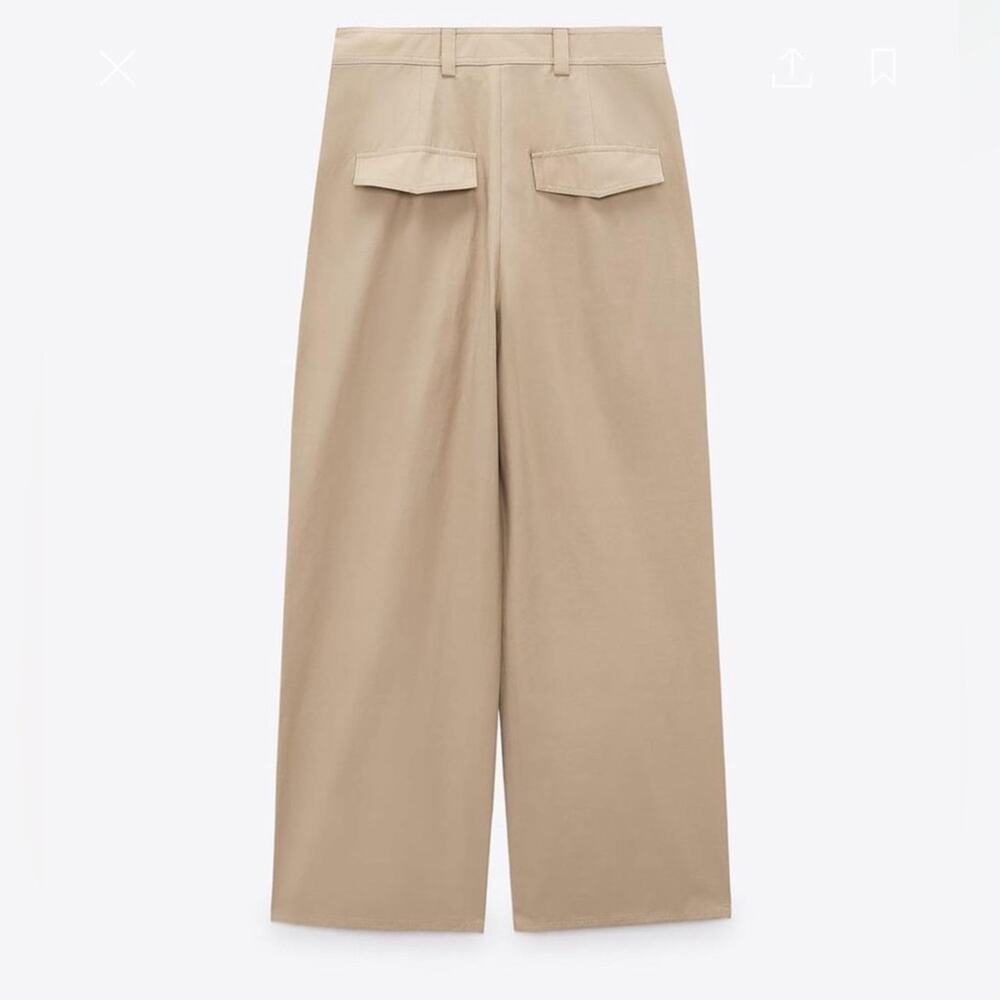 ZARA CULOTTES WITH TOPSTITCHING - Picture 13 of 14